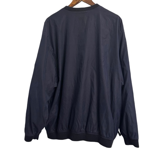 IZOD XFG Pullover Golf Windbreaker Men’s XXL Blue Mesh Lined V-Neck Packable - Picture 2 of 8